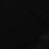 Viscose Polyester Rib Knit Fabric, 176 gsm, 180 cm — Black