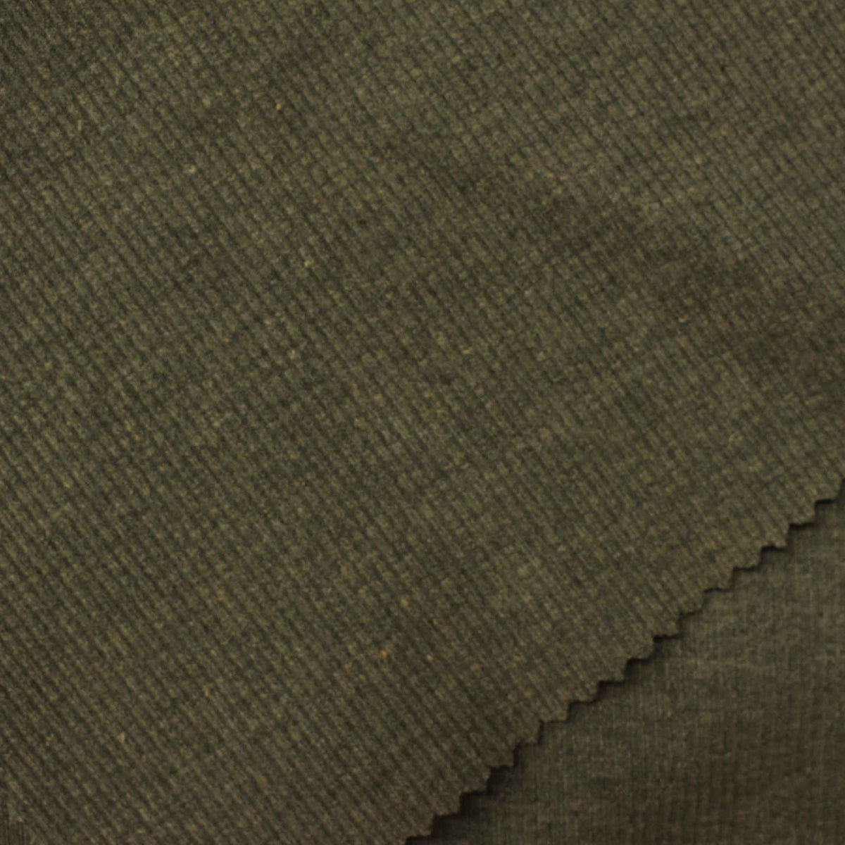Polyester Viscose Stretch Rib Knit Fabric, 442 gsm, 125 cm — Green