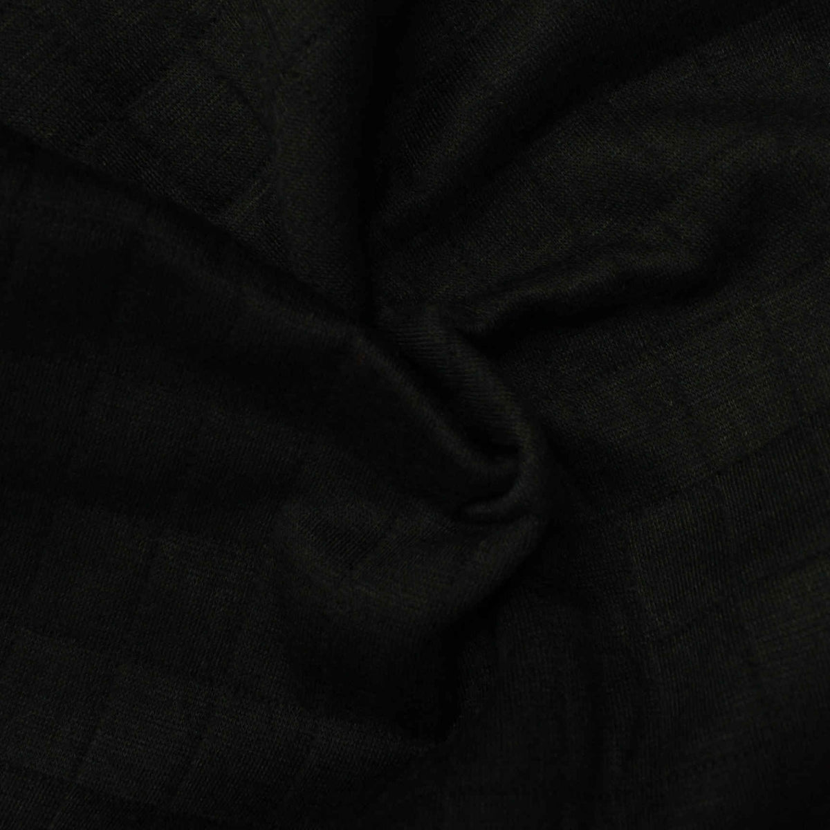 Black Tone-on-Tone Check Interlock Knit, Polyester
