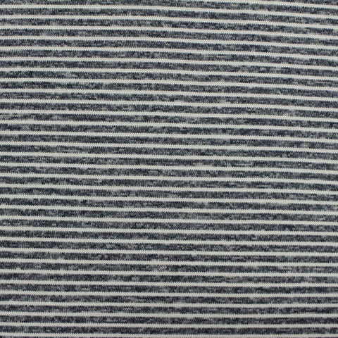 Dark Grey Horizontal-Stripe Chunky Knit, Polyester, 125 gsm