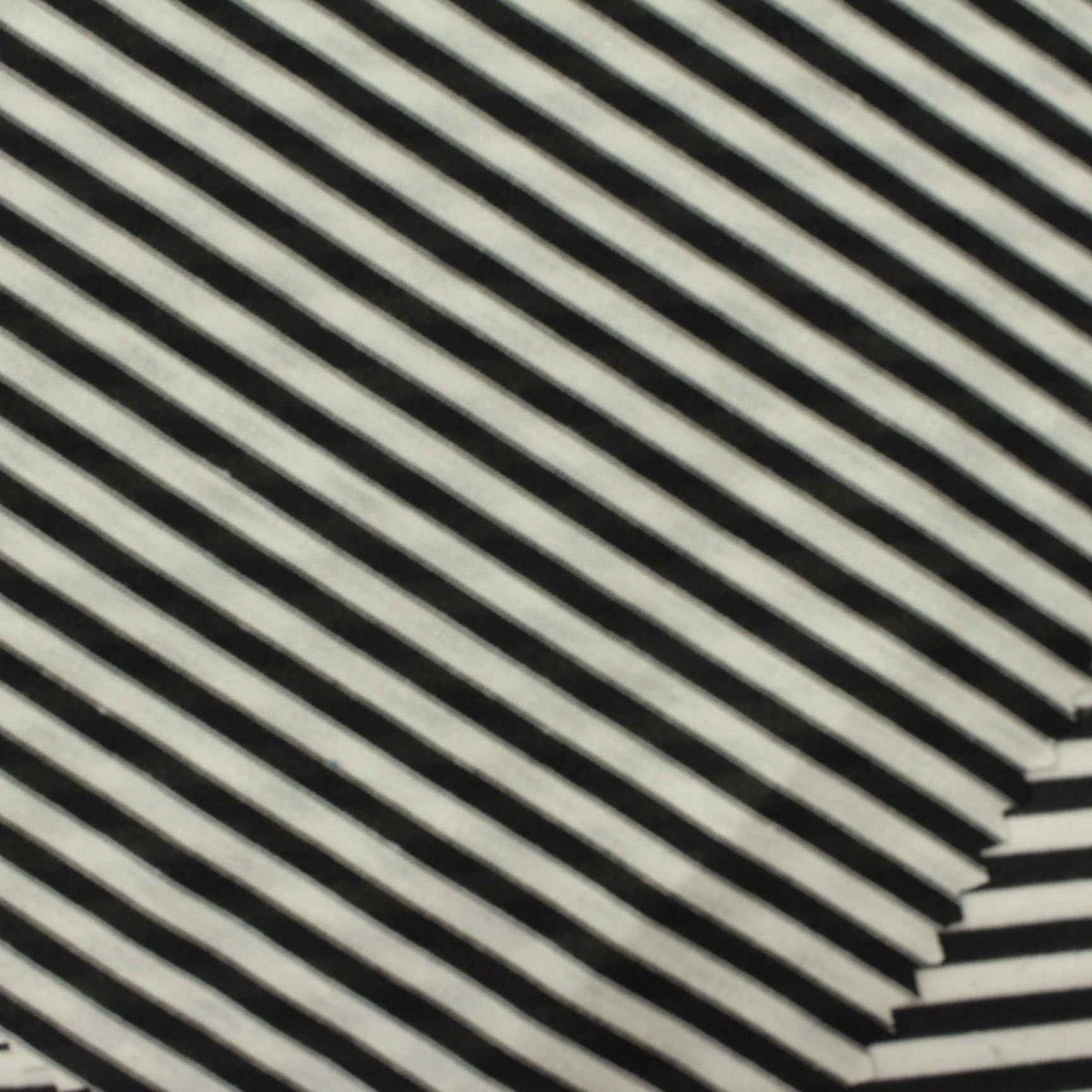 Black Diagonal-Stripe Chunky Knit, Polyester, 145 gsm