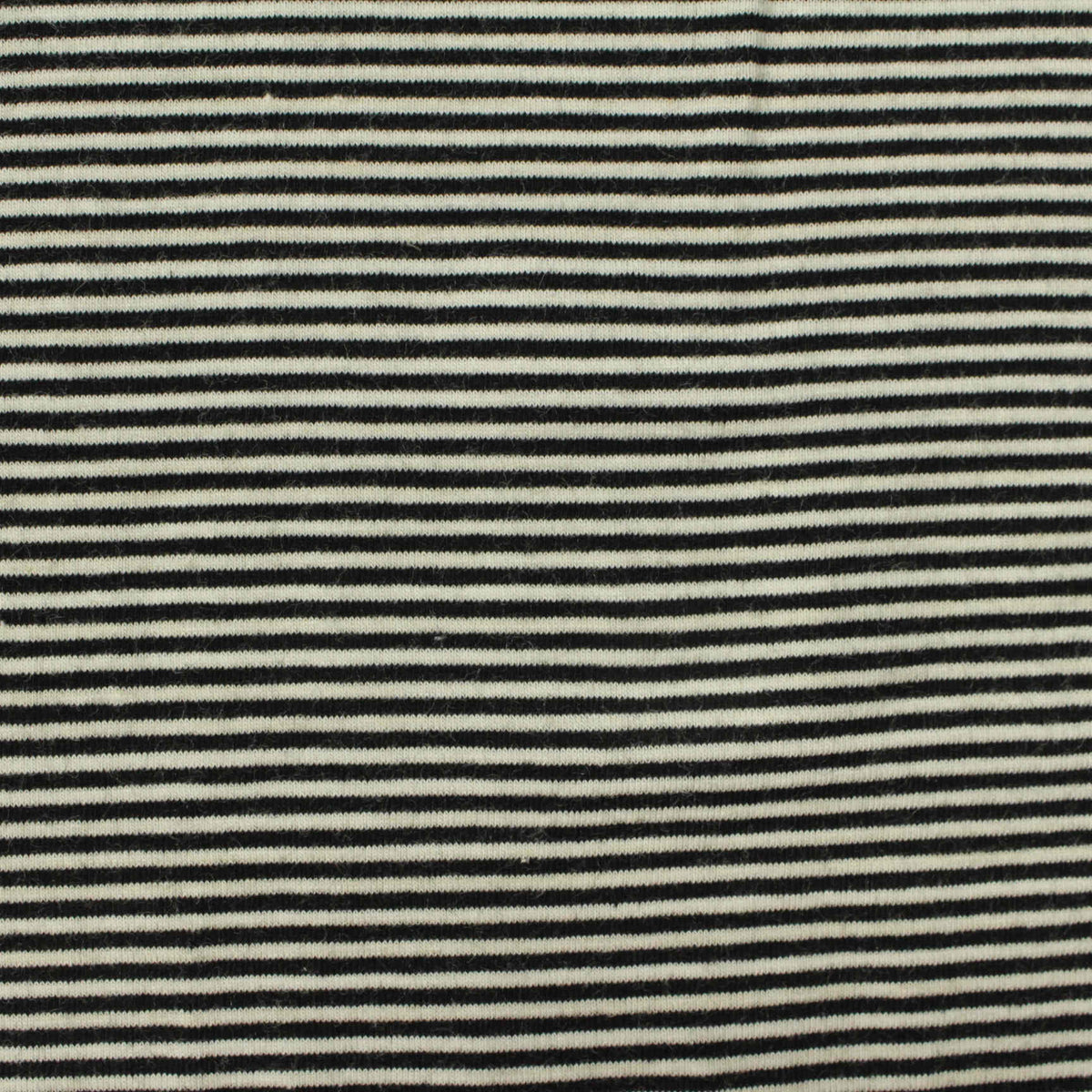 Black Horizontal-Stripe Chunky Knit, Viscose-Poly, 260 gsm