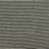 Black Horizontal-Stripe Chunky Knit, Viscose-Poly