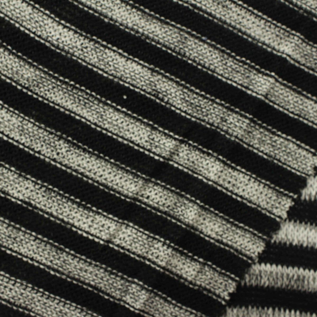 Viscose Polyester Chunky Knit Fabric, 160 gsm, 155 cm — Black