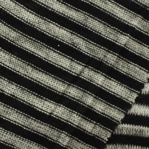 Viscose Polyester Chunky Knit Fabric, 160 gsm, 155 cm — Black