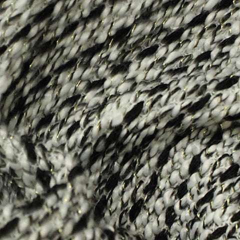 Black Marl Chunky Knit, Poly-Metallic, 348 gsm
