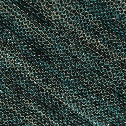 Polyester Metallic Stretch Chunky Knit Fabric, 175 gsm, 160 cm — Green