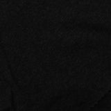 Polyester Viscose Stretch Rib Knit Fabric, 260 gsm, 120 cm — Black