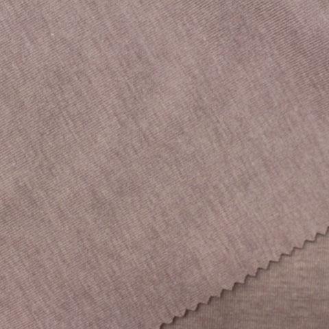 Purple Heather Rib Knit, Poly-Modal