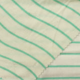 Green Stripe Rib Knit, Viscose