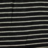 Black Horizontal-Stripe Chunky Knit, Viscose