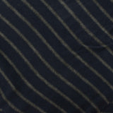 Navy Stripe Jersey Knit, Viscose