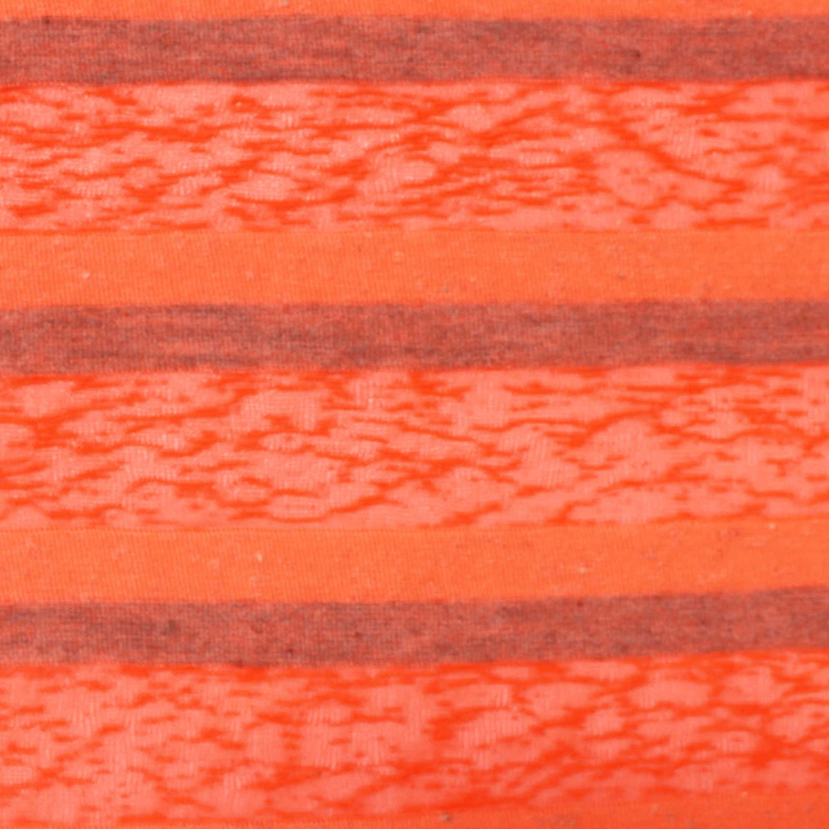 Orange Horizontal-Stripe Jacquard, Poly-Cotton, 117 gsm