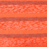 Orange Horizontal-Stripe Jacquard, Poly-Cotton