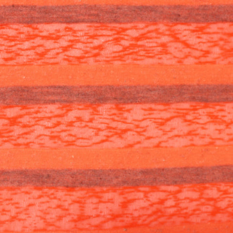 Orange Horizontal-Stripe Jacquard, Poly-Cotton, 117 gsm
