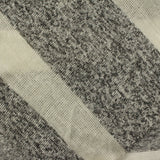 Light Grey Marled-Stripe Chunky Knit, Viscose-Poly