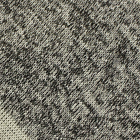 Light Grey Marled-Stripe Chunky Knit, Viscose-Poly