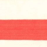 Red Horizontal-Stripe Chunky Knit, Cotton-Poly — texture