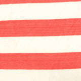 Red Horizontal-Stripe Chunky Knit, Cotton-Poly