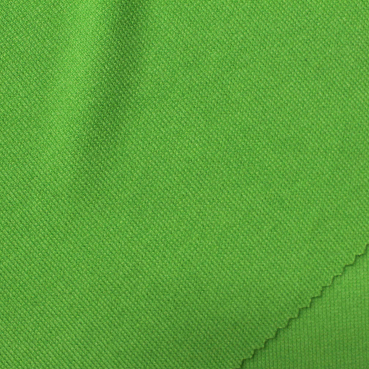 Polyester Viscose Stretch Rib Knit Fabric, 240 gsm, 130 cm — Green