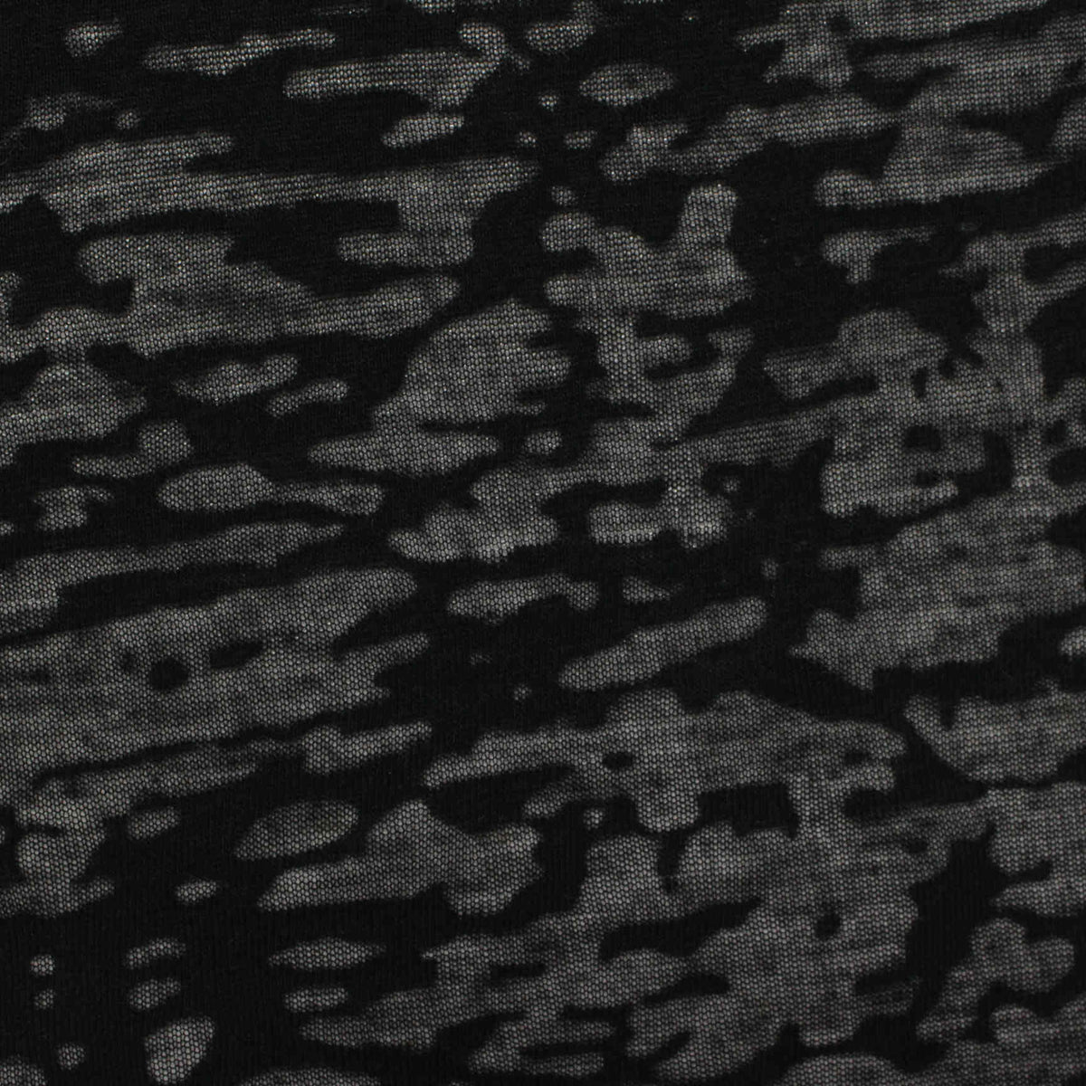 Black Abstract Rib Knit, Poly-Viscose