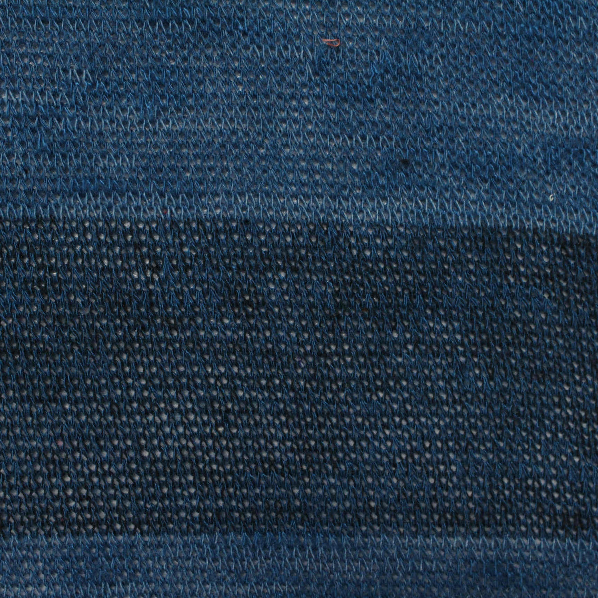 Blue Horizontal-Stripe Chunky Knit, Viscose-Poly, 150 gsm, 170 cm