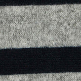 Dark Grey Horizontal-Stripe Chunky Knit, Polyester — texture