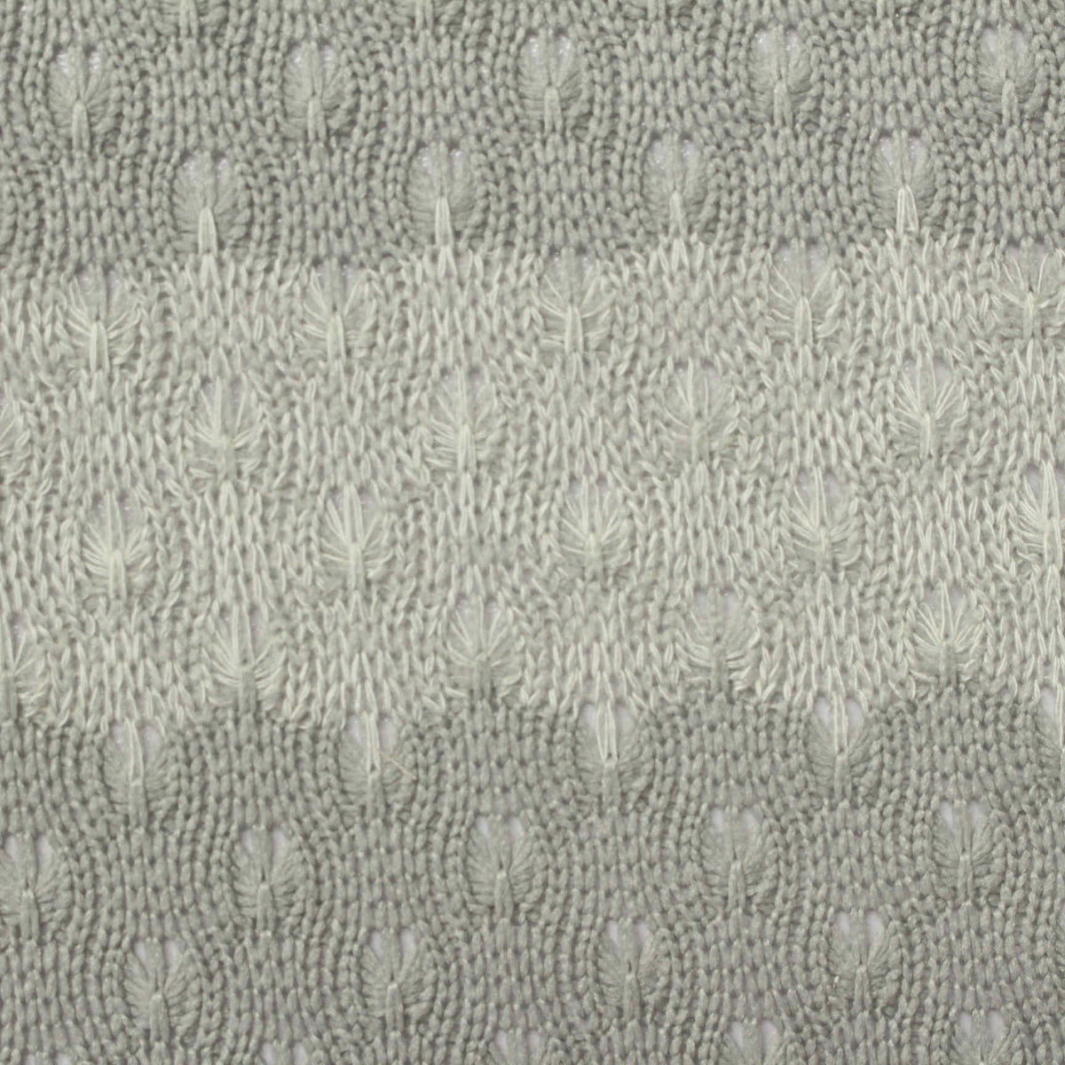 Jacquard Polyester Viscose Chunky Knit Fabric, 165 gsm, 165 cm — Grey