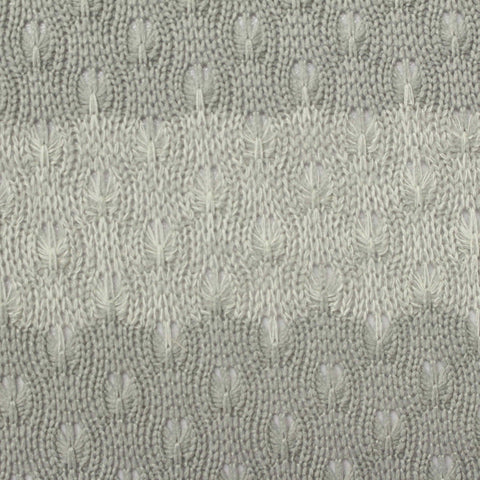 Jacquard Polyester Viscose Chunky Knit Fabric, 165 gsm, 165 cm — Grey