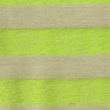 Lime Horizontal-Stripe Chunky Knit, Viscose-Poly