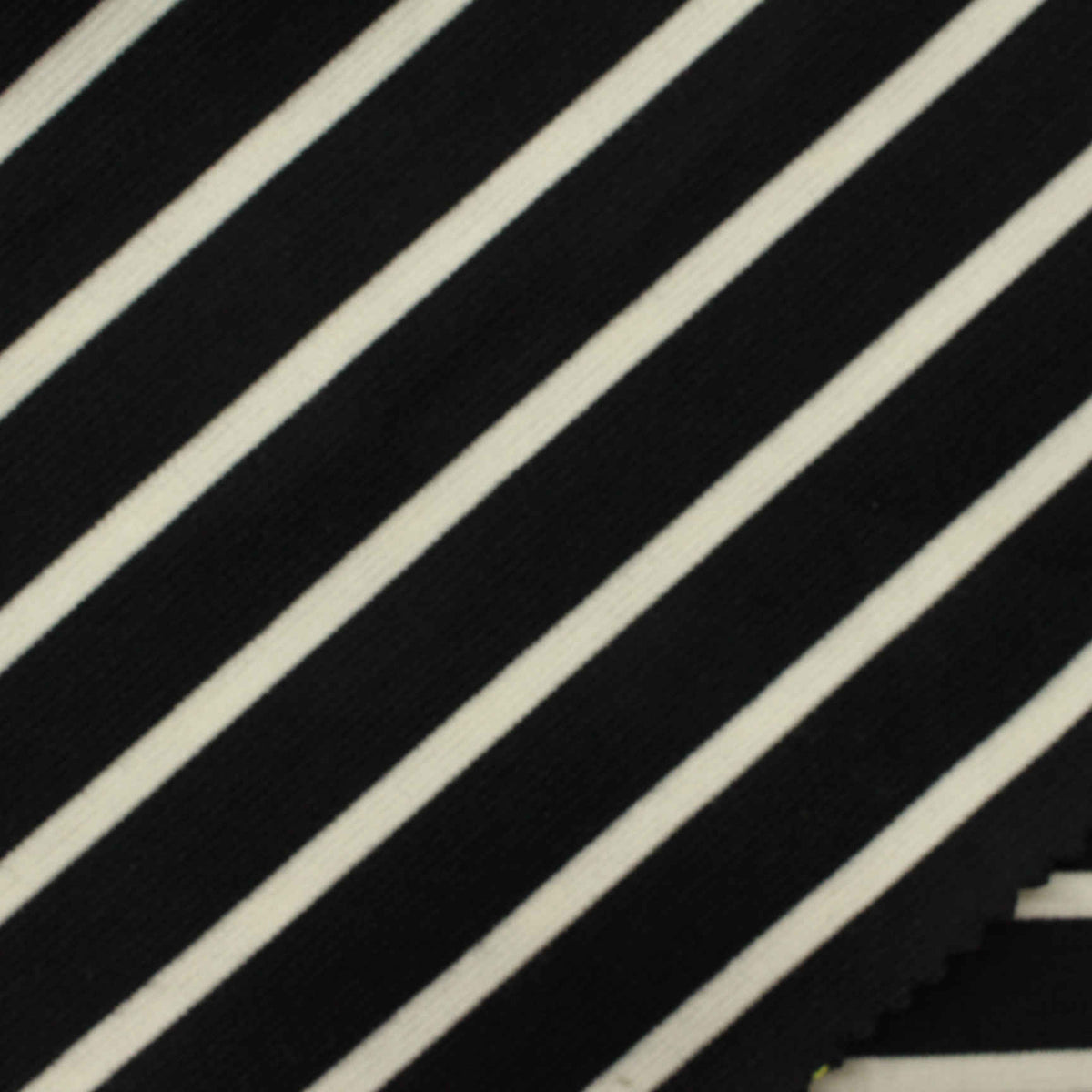 Black Stripes Ponte Knit, Poly-Viscose