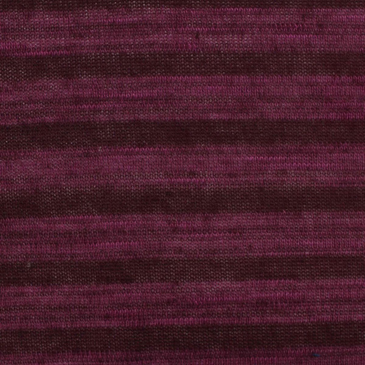 Dark Maroon Horizontal-Stripe Chunky Knit, Poly-Viscose