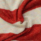 Red Horizontal-Stripe Chunky Knit