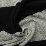 Black Stripe Chunky Knit, Polyester