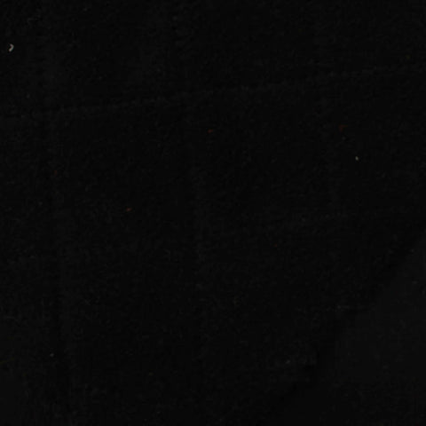100% Polyester French Terry Fabric, 240 gsm, 165 cm — Black