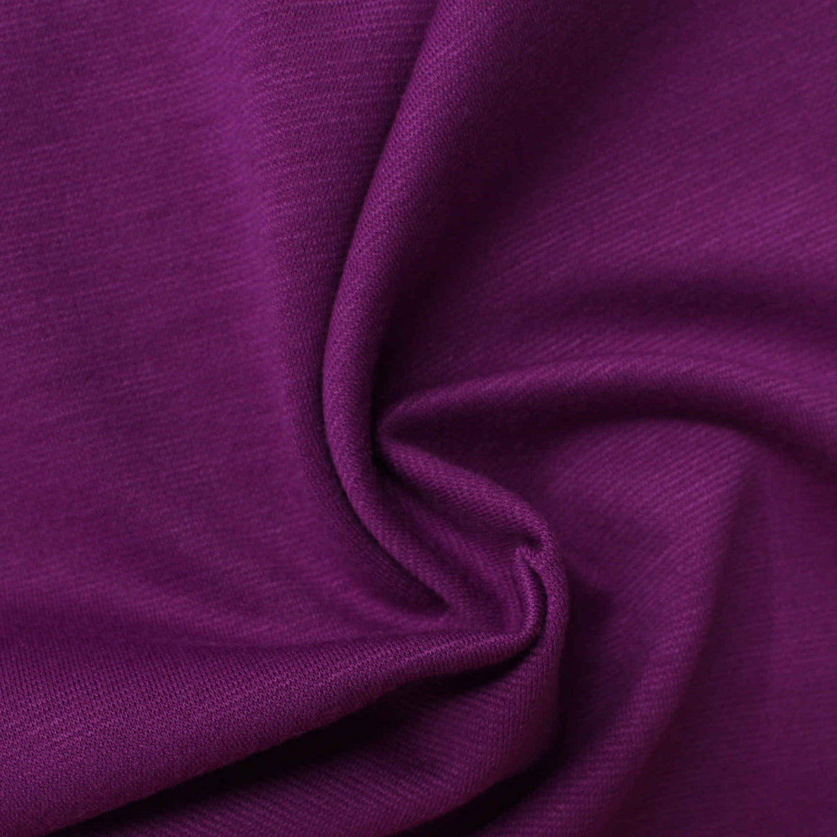 Slub Polyester Viscose Stretch Ponte Knit Fabric, 260 gsm, 160 cm — Purple