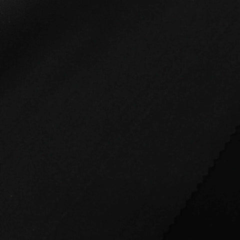 Polyester Viscose Stretch Interlock Knit Fabric, 500 gsm, 150 cm — Black