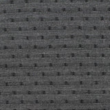 Dark Grey Dots Interlock Knit, Viscose-Poly