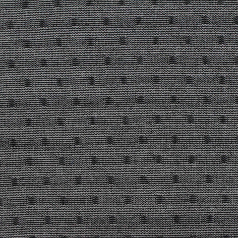 Dark Grey Dots Interlock Knit, Viscose-Poly