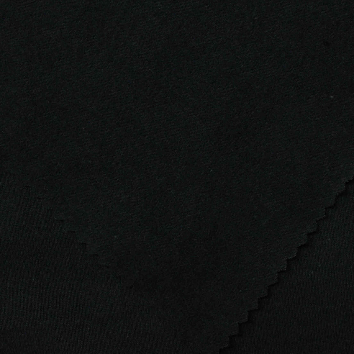 Polyester Cotton Jersey Knit Fabric, 274 gsm, 160 cm — Black