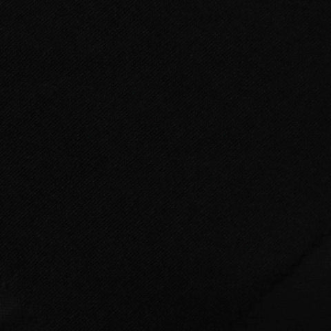 100% Polyester Interlock Knit Fabric, 251 gsm, 170 cm — Black