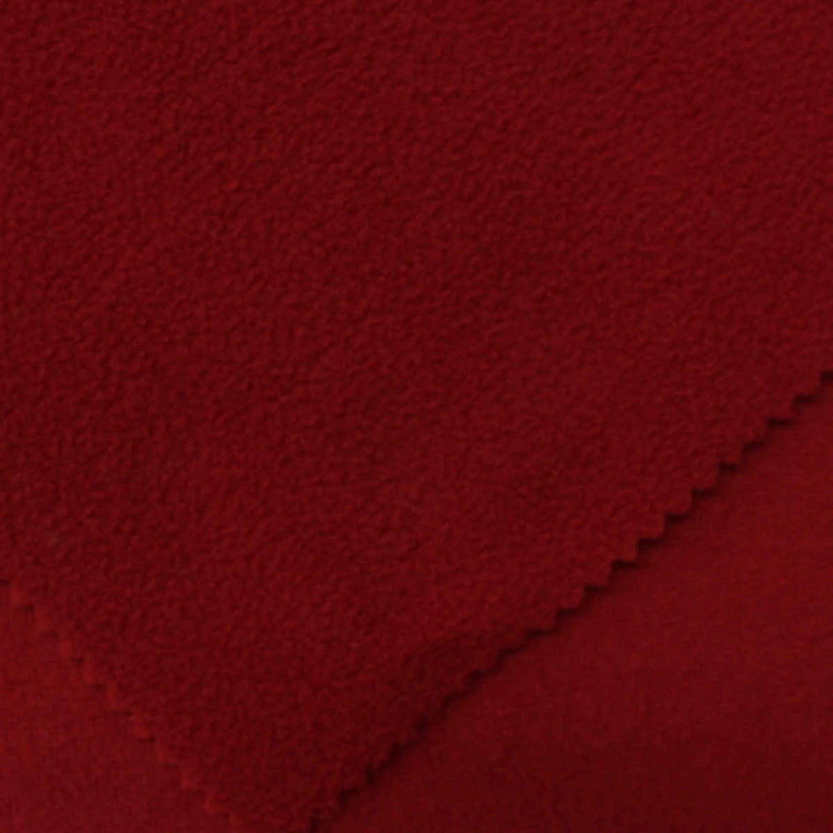 100% Polyester French Terry Fabric, 176 gsm, 160 cm — Red