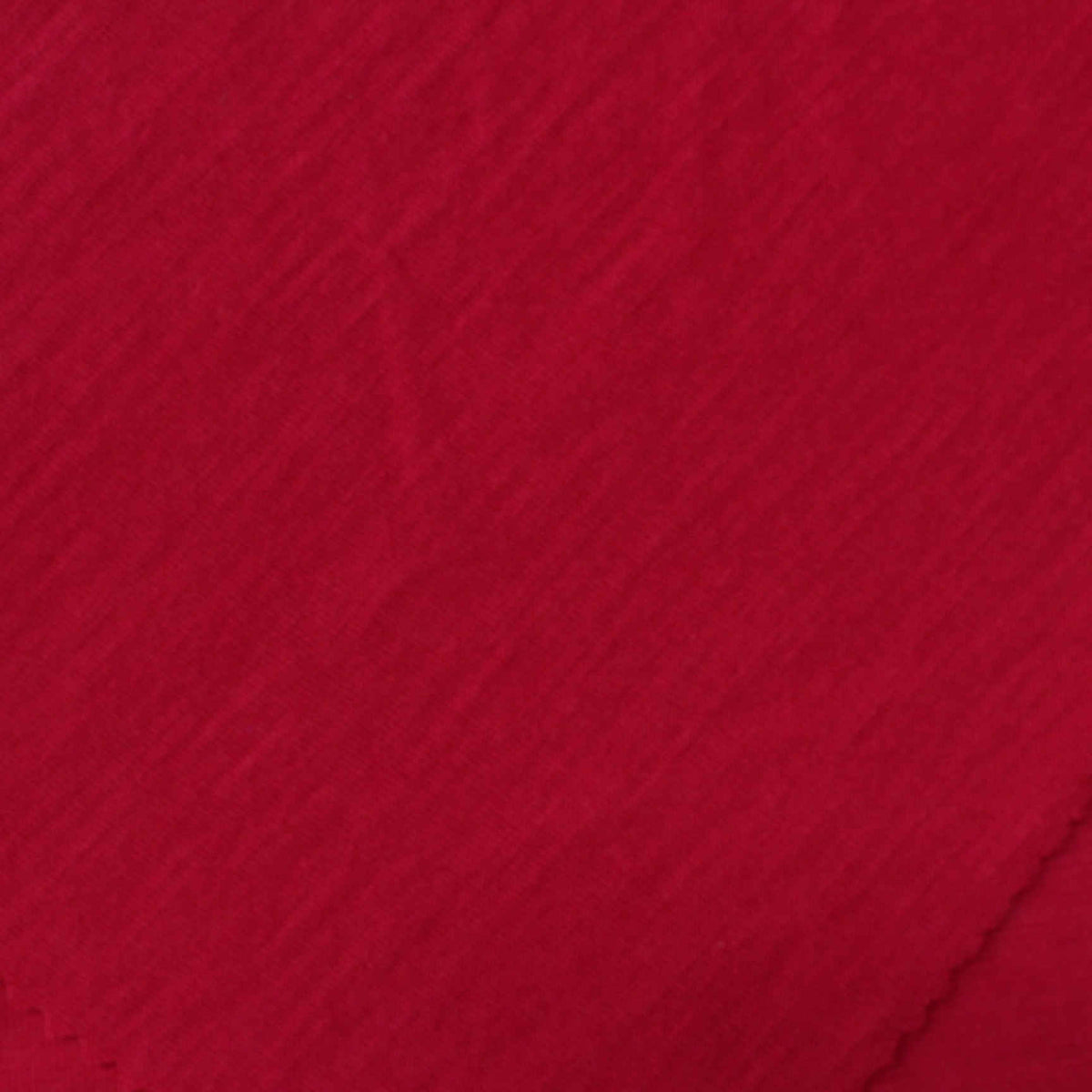Slub Polyester Viscose Chunky Knit Fabric, 118 gsm, 165 cm — Red