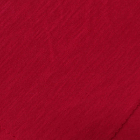Slub Polyester Viscose Chunky Knit Fabric, 118 gsm, 165 cm — Red