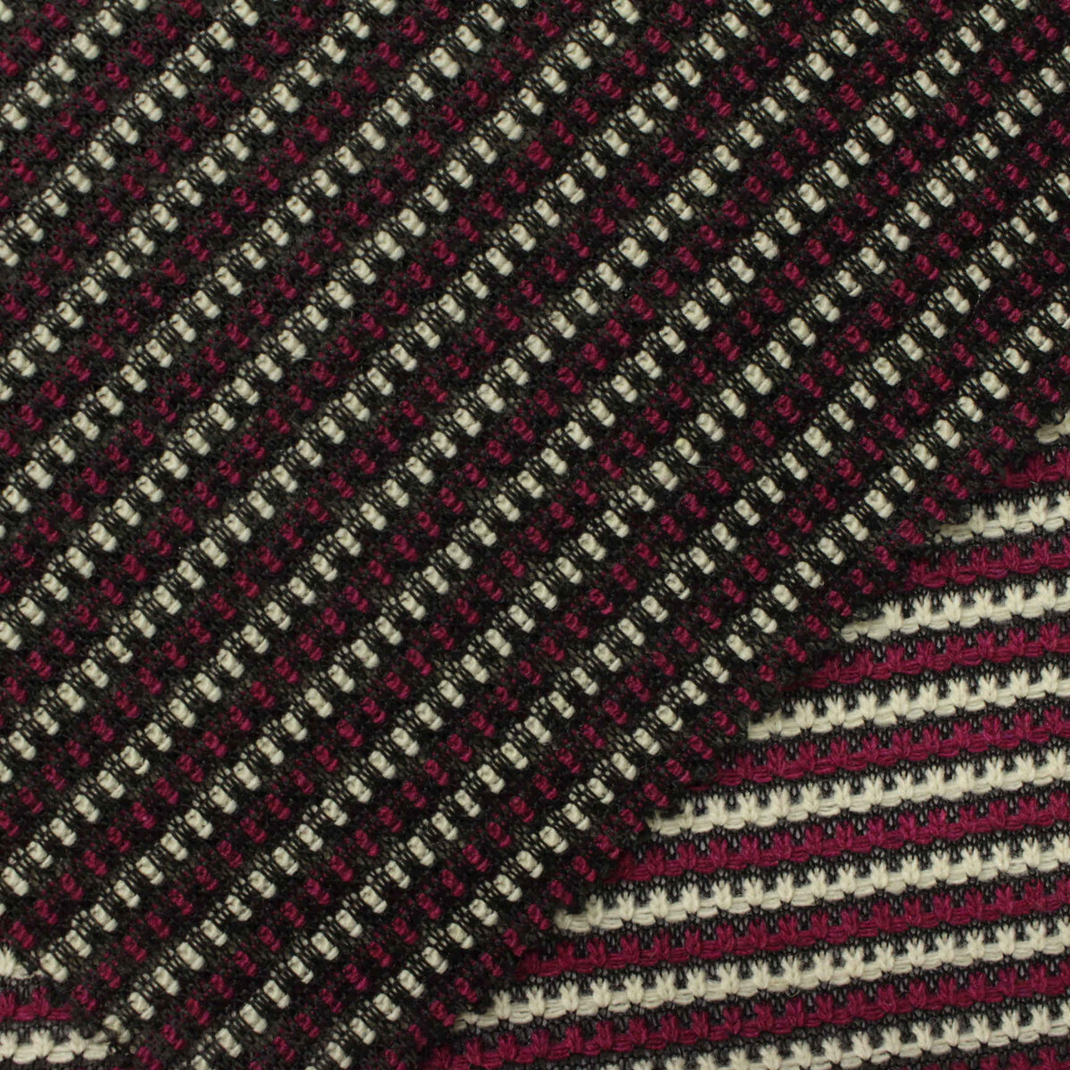 White Dots Interlock Knit, Poly-Acrylic