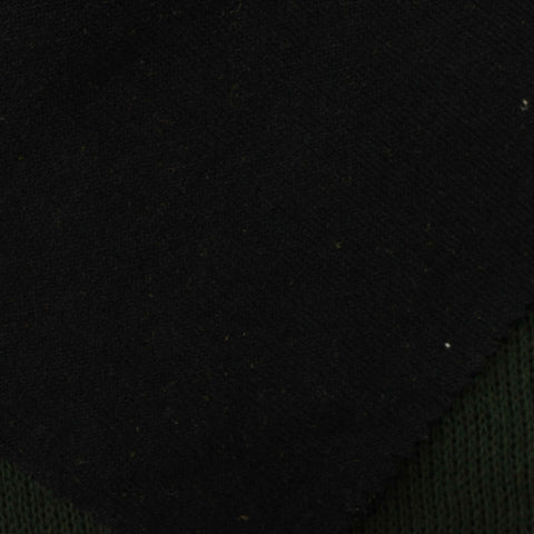 Polyester Cotton Chunky Knit Fabric, 466 gsm, 155 cm — Black