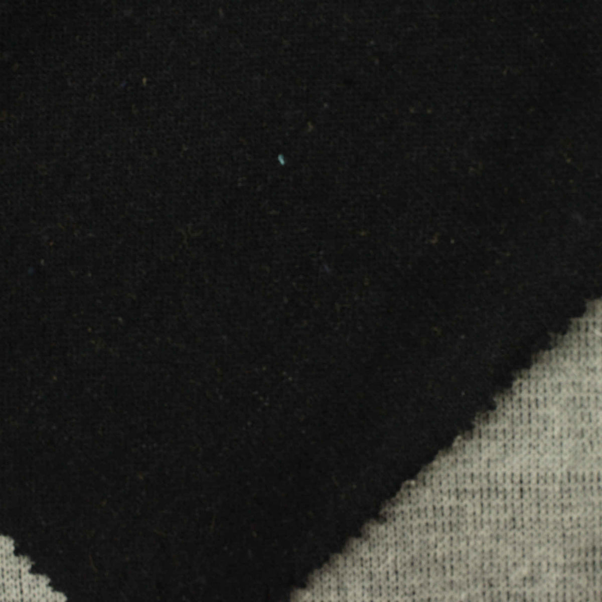 Polyester Cotton Chunky Knit Fabric, 360 gsm, 158 cm — Black