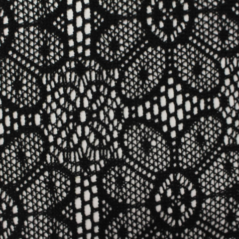 100% Polyester Warp Knit Fabric, 110 gsm, 170 cm — Black