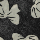 Printed Polyester Stretch Knit Fabric, 150 gsm, 175 cm — Black — texture