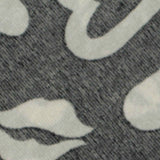 White Hearts Knit, Polyester — texture